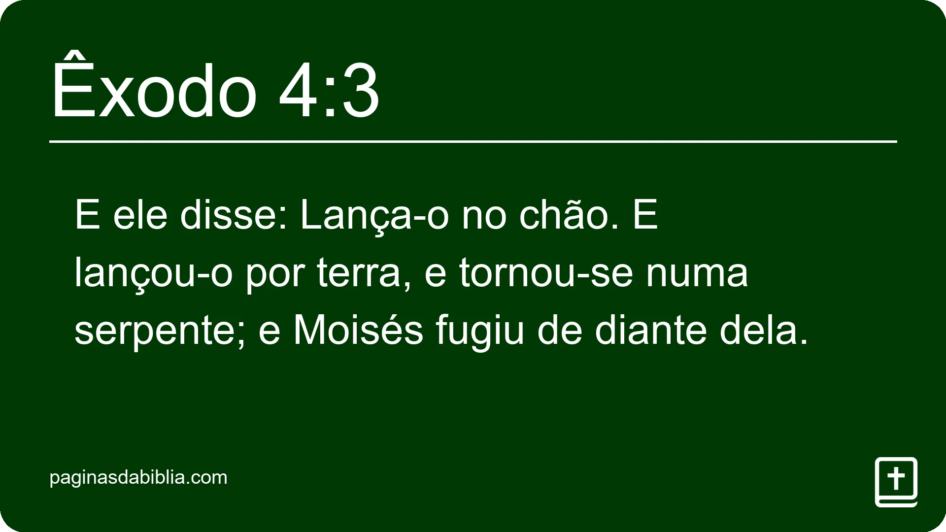 Êxodo 4:3