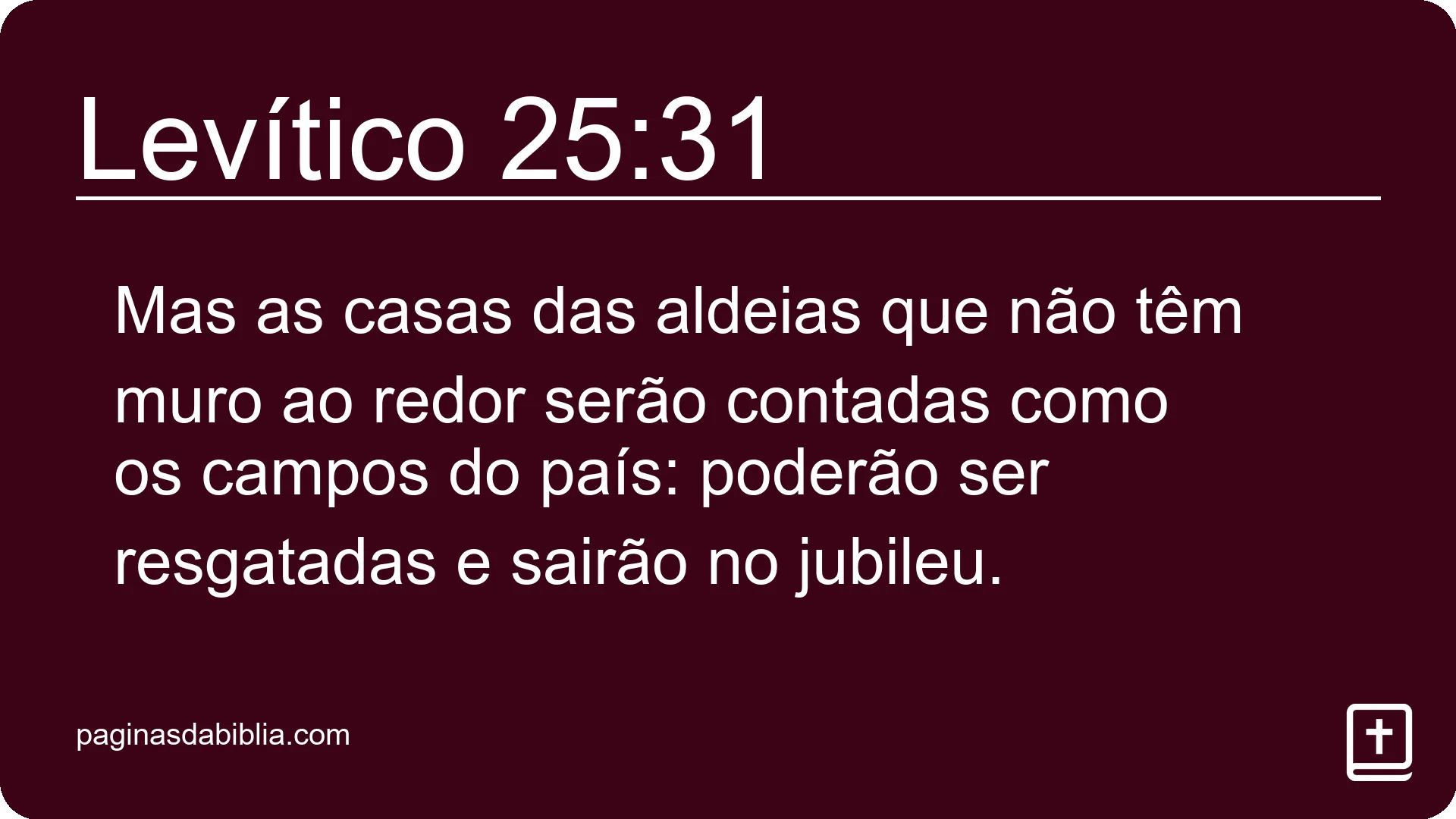 Levítico 25:31