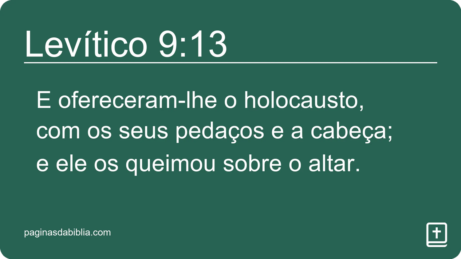 Levítico 9:13