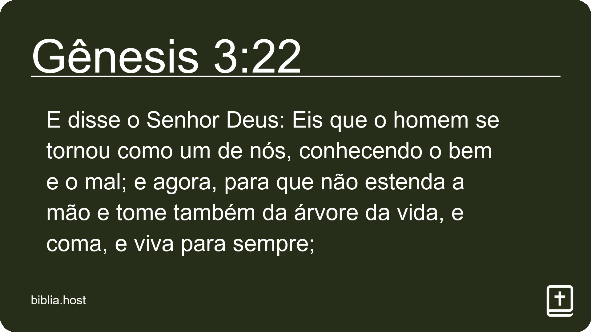 Gênesis 3:22