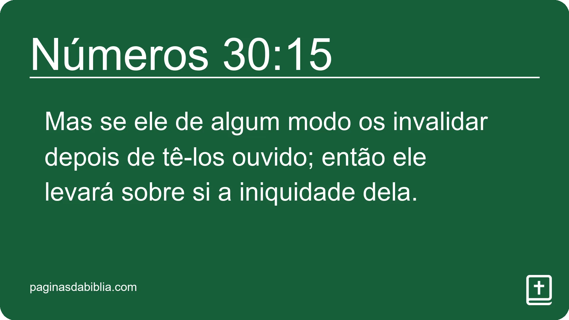 Números 30:15