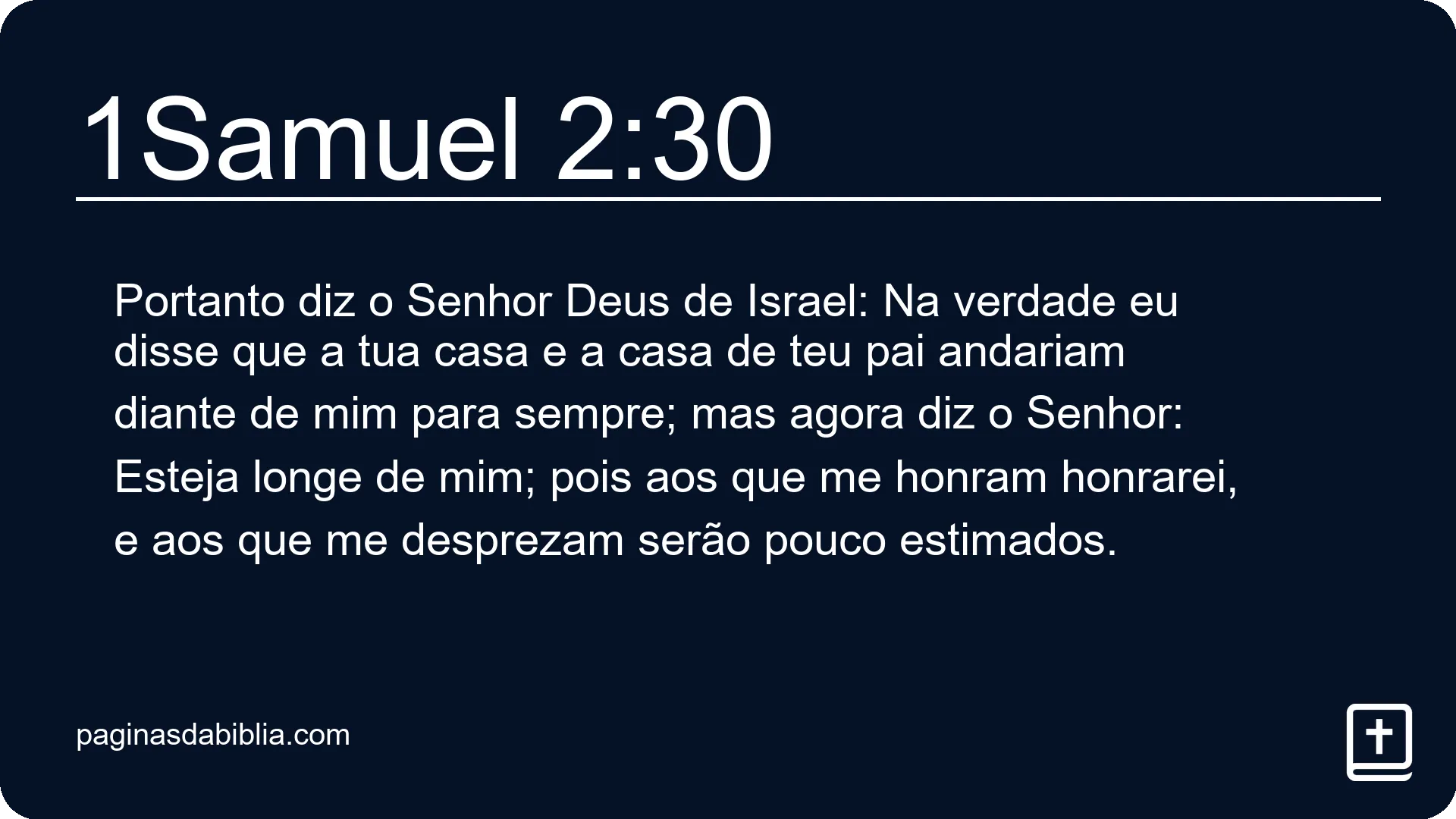 1Samuel 2:30