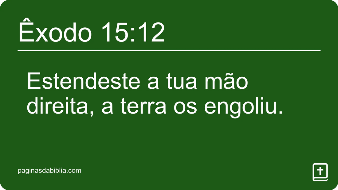 Êxodo 15:12