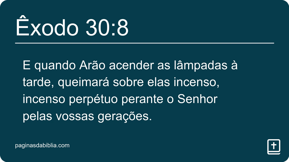 Êxodo 30:8