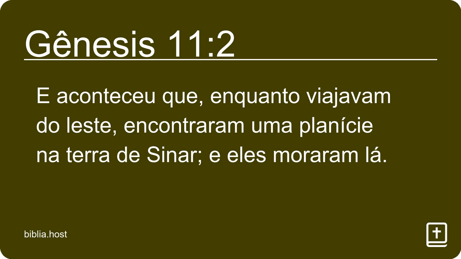 Gênesis 11:2