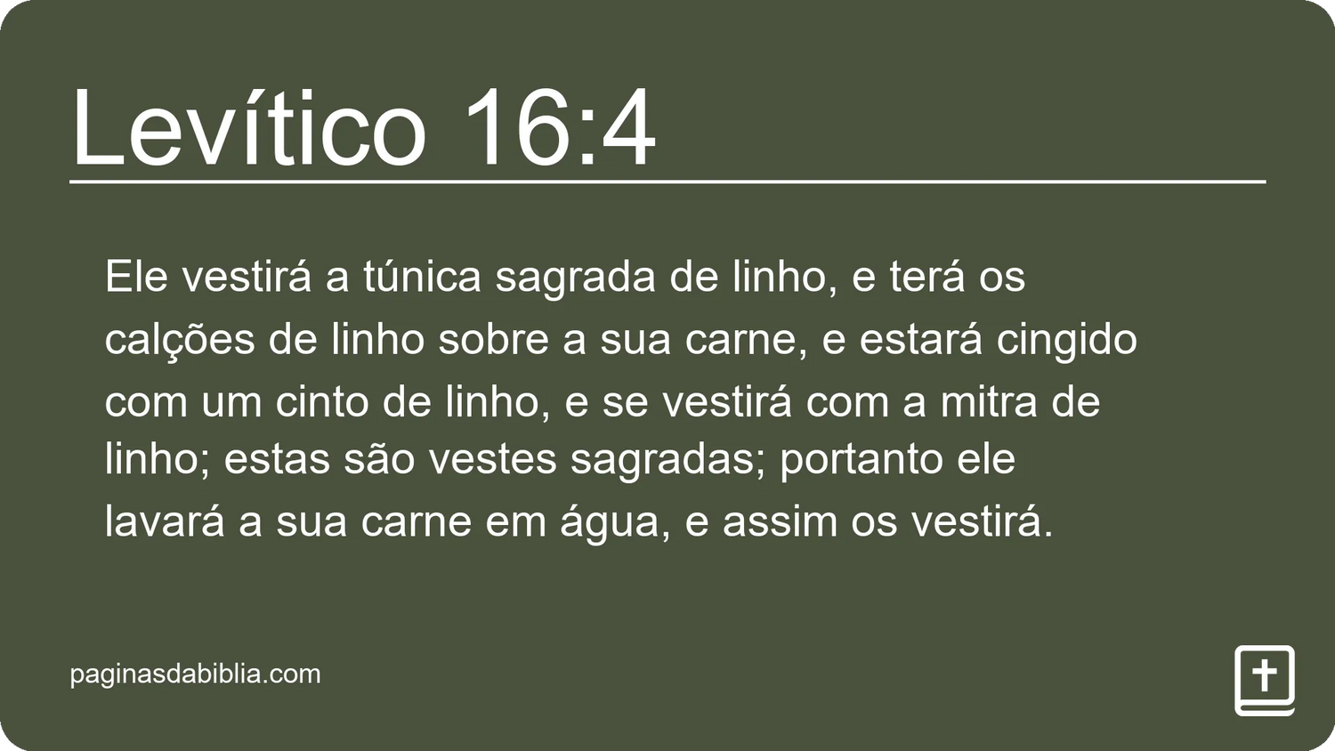 Levítico 16:4