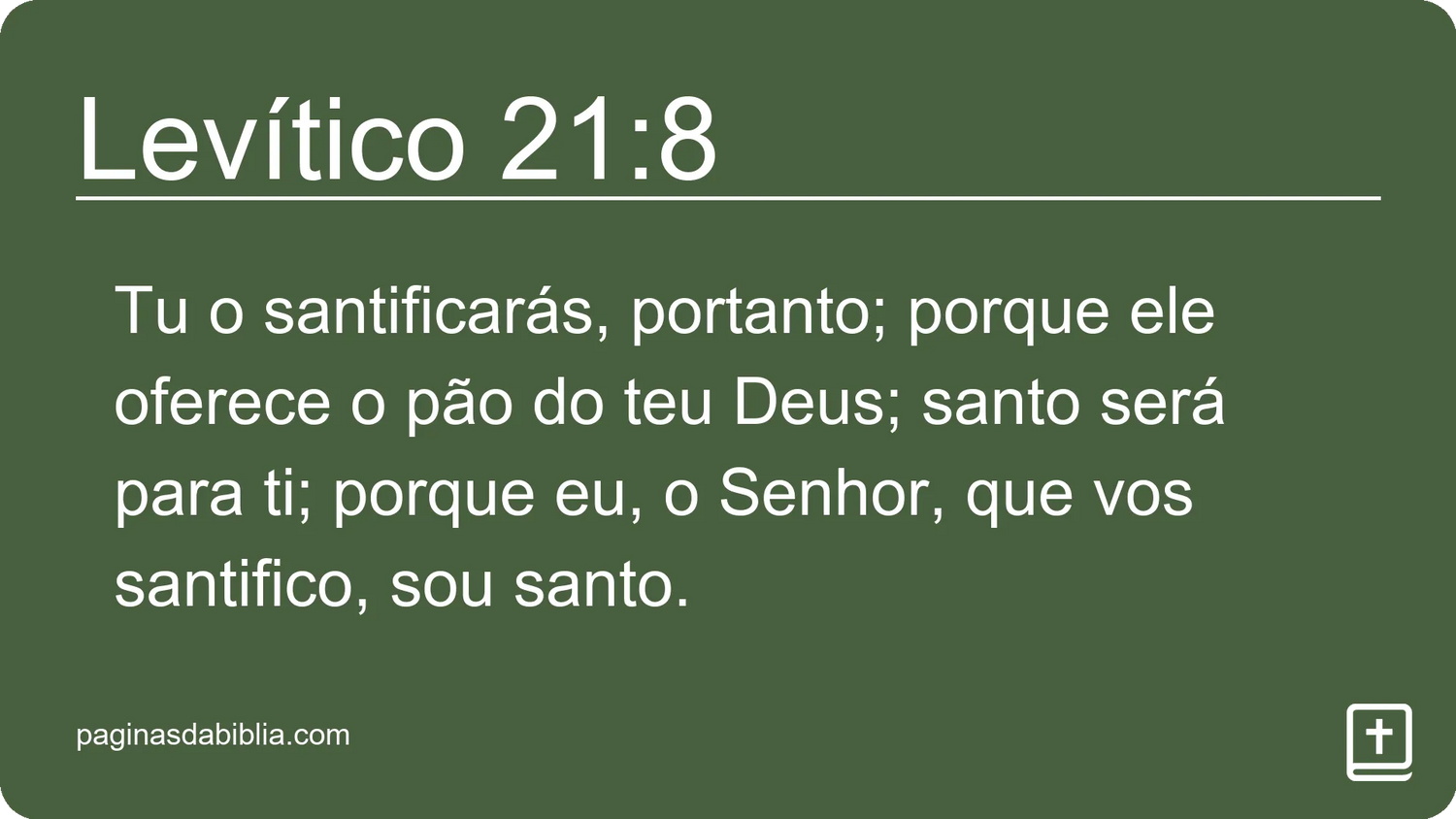 Levítico 21:8