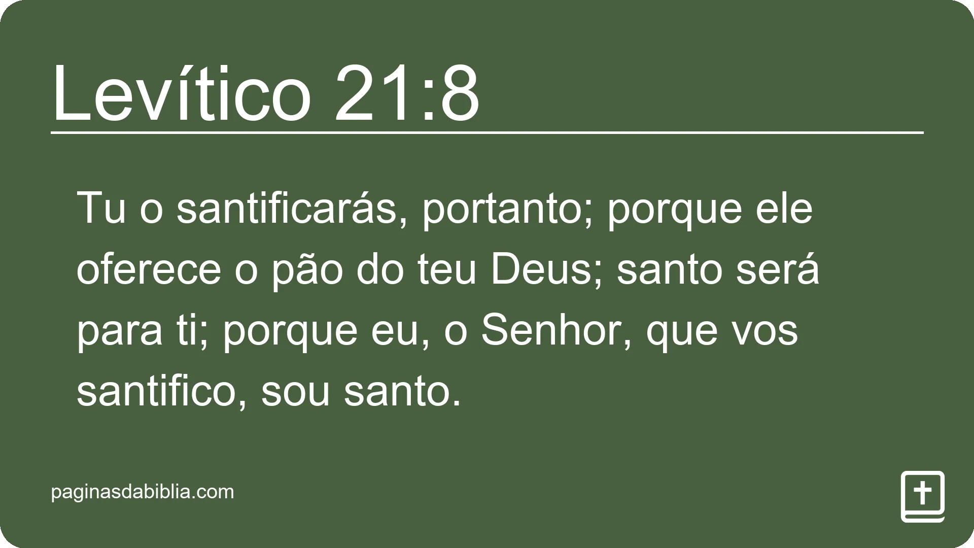 Levítico 21:8