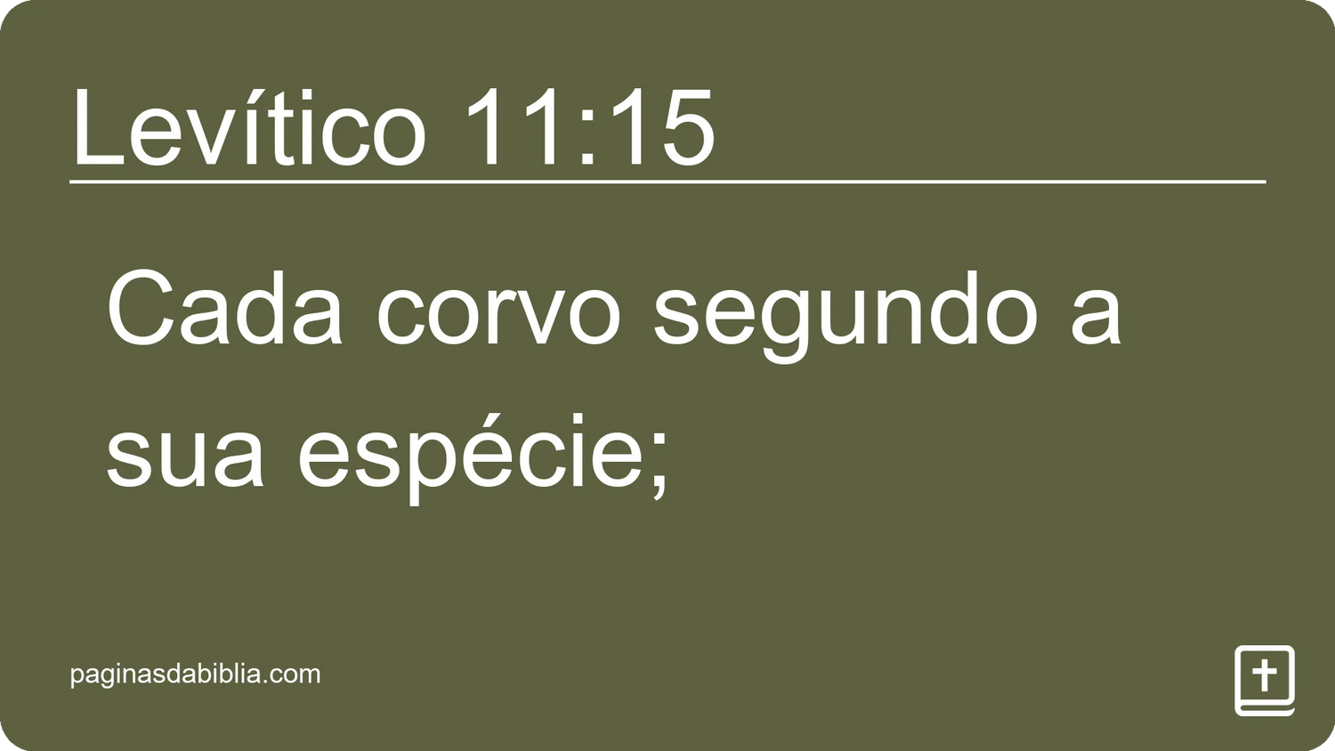 Levítico 11:15