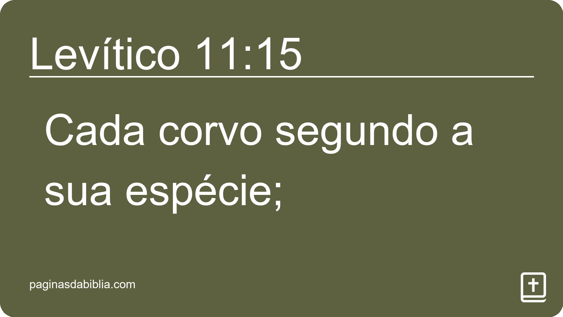 Levítico 11:15