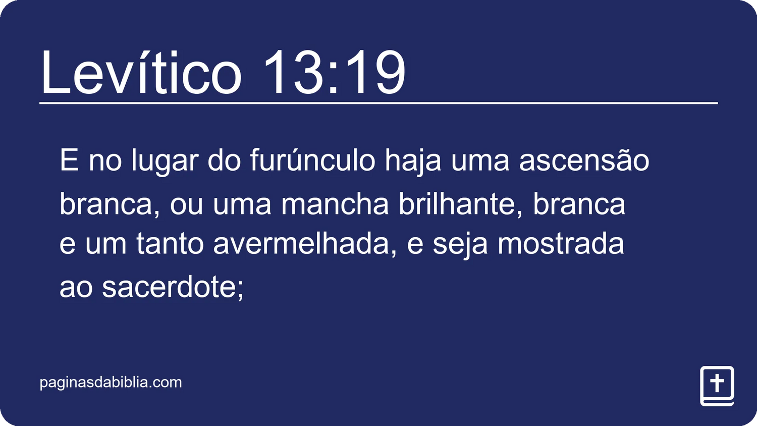 Levítico 13:19