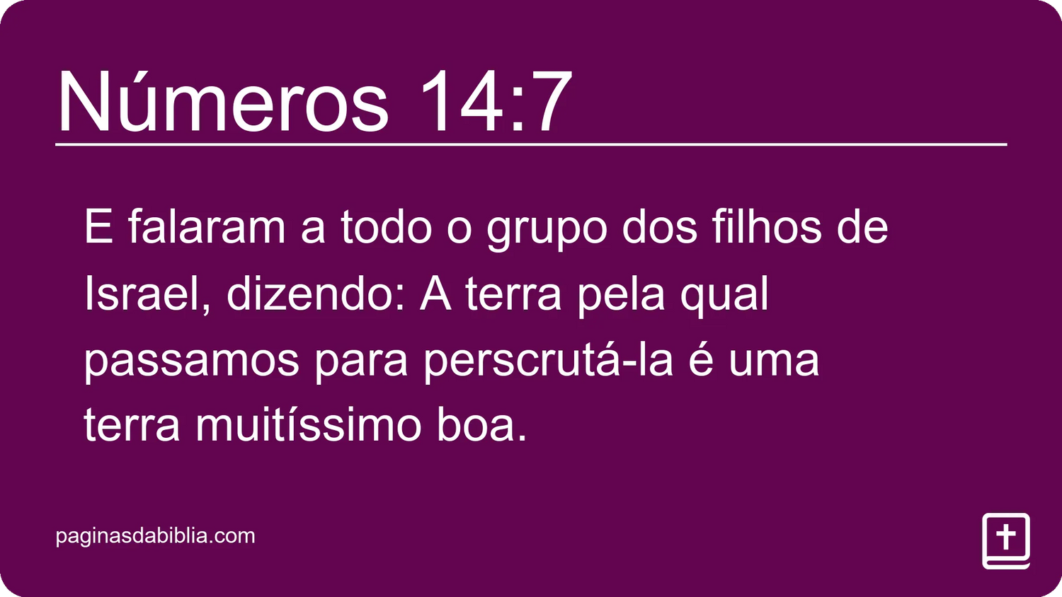 Números 14:7