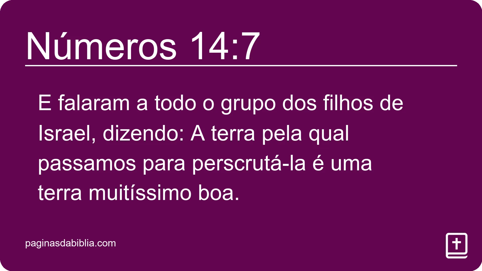 Números 14:7