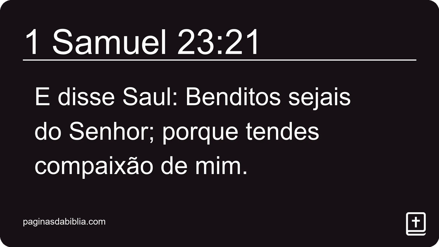 1 Samuel 23:21