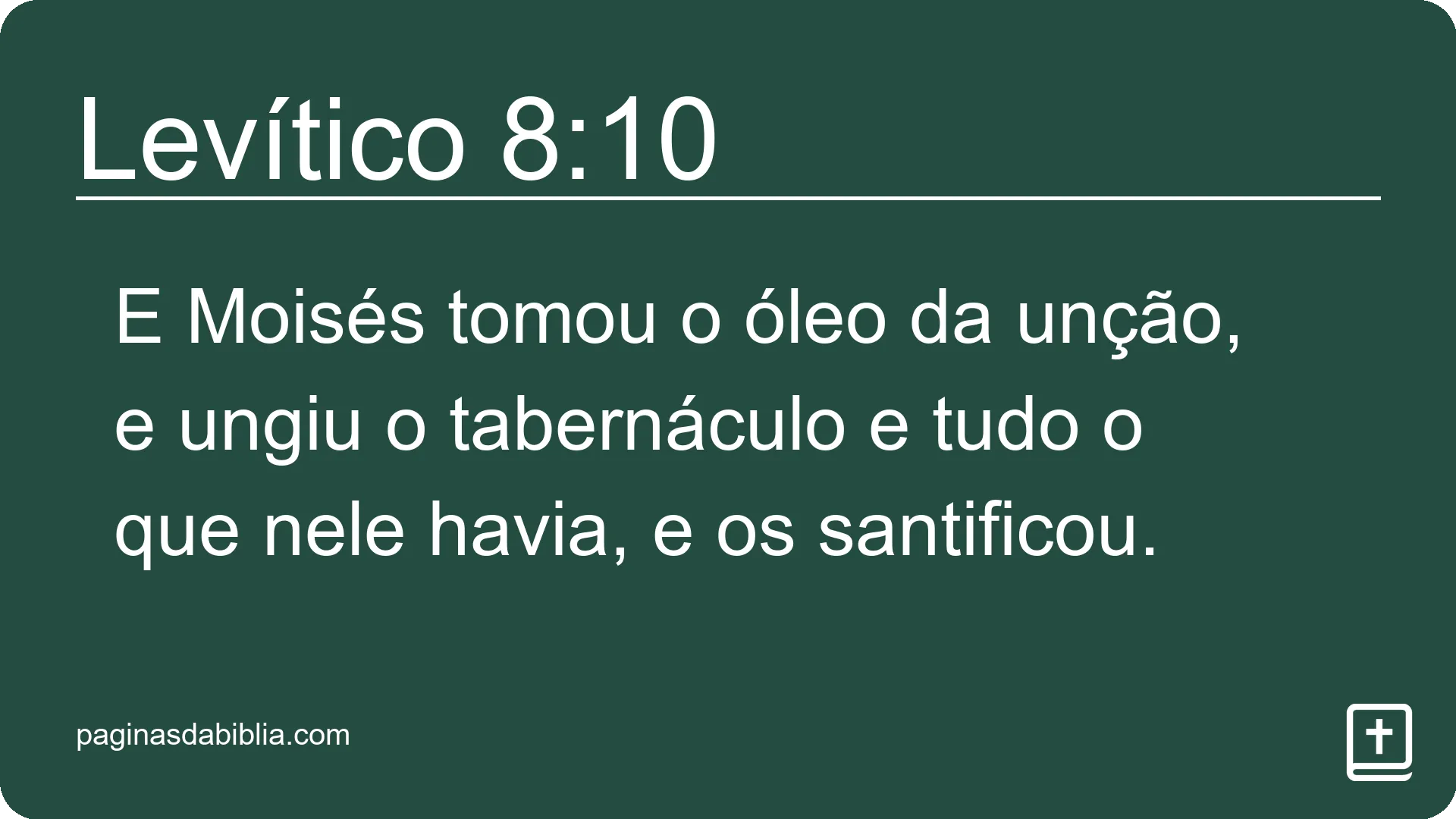 Levítico 8:10