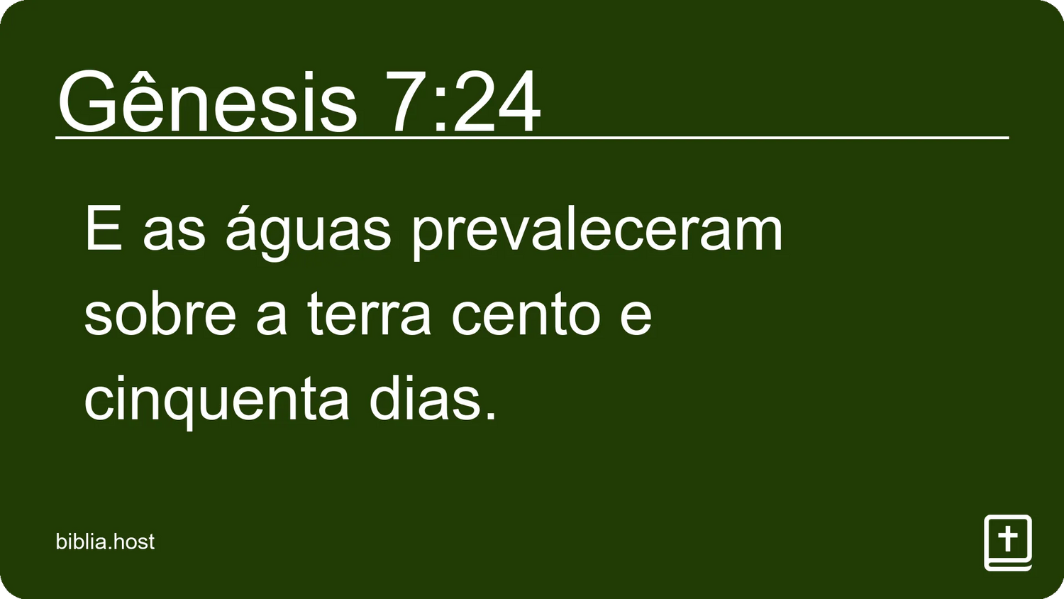 Gênesis 7:24