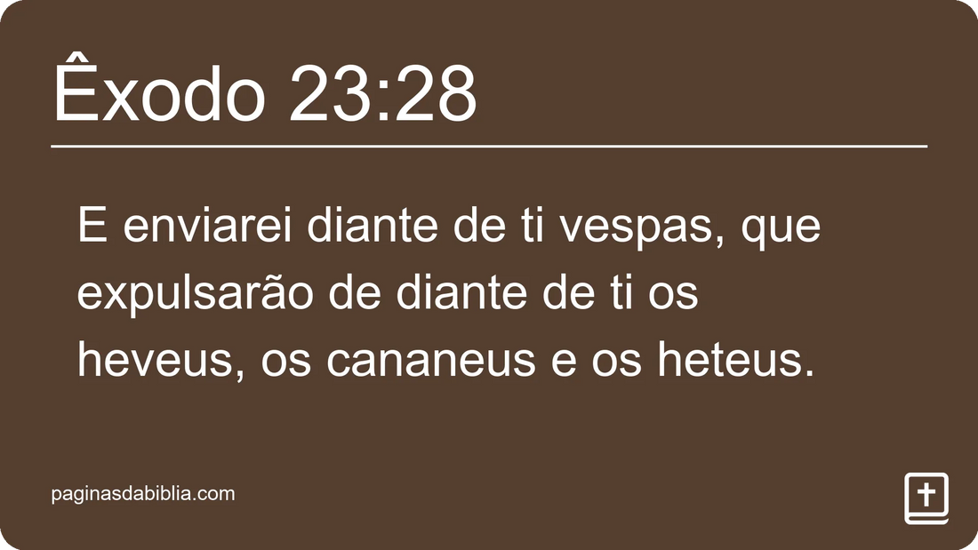 Êxodo 23:28