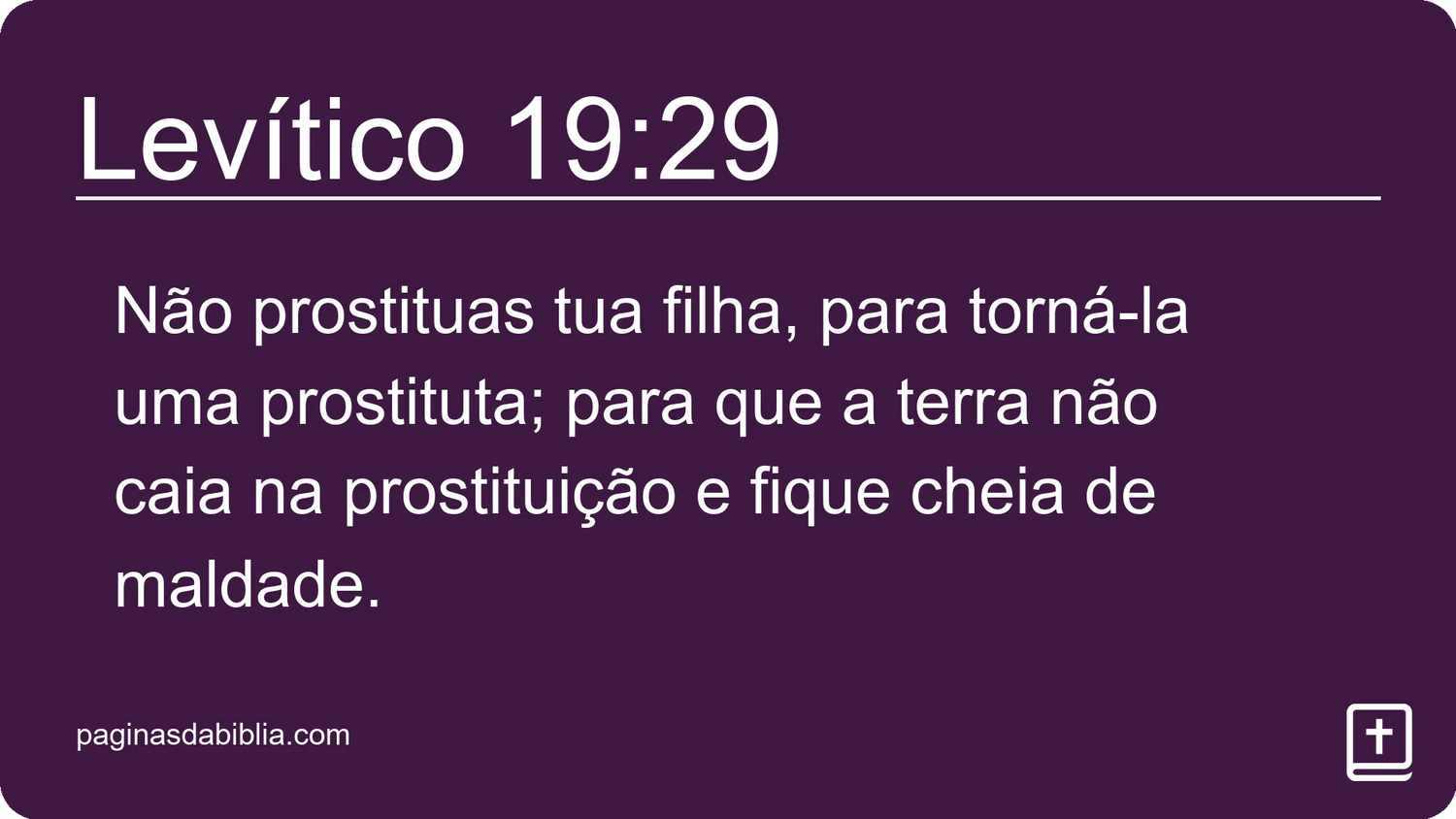 Levítico 19:29