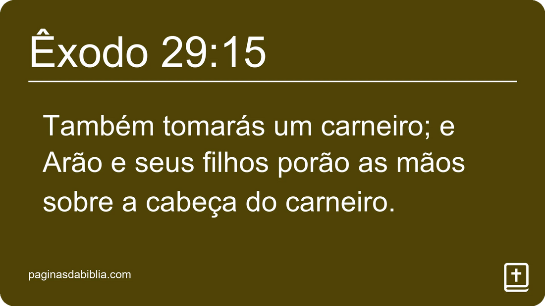 Êxodo 29:15