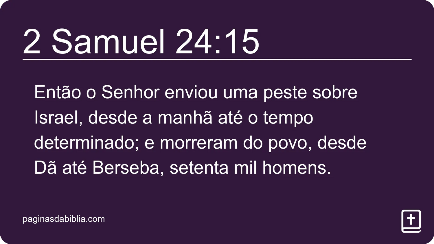 2 Samuel 24:15