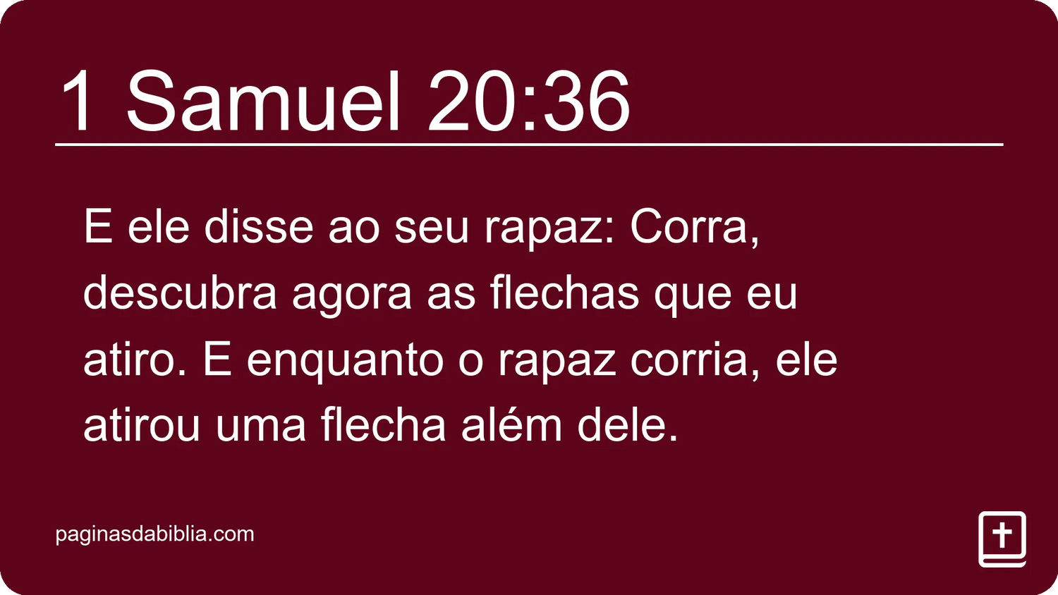 1 Samuel 20:36