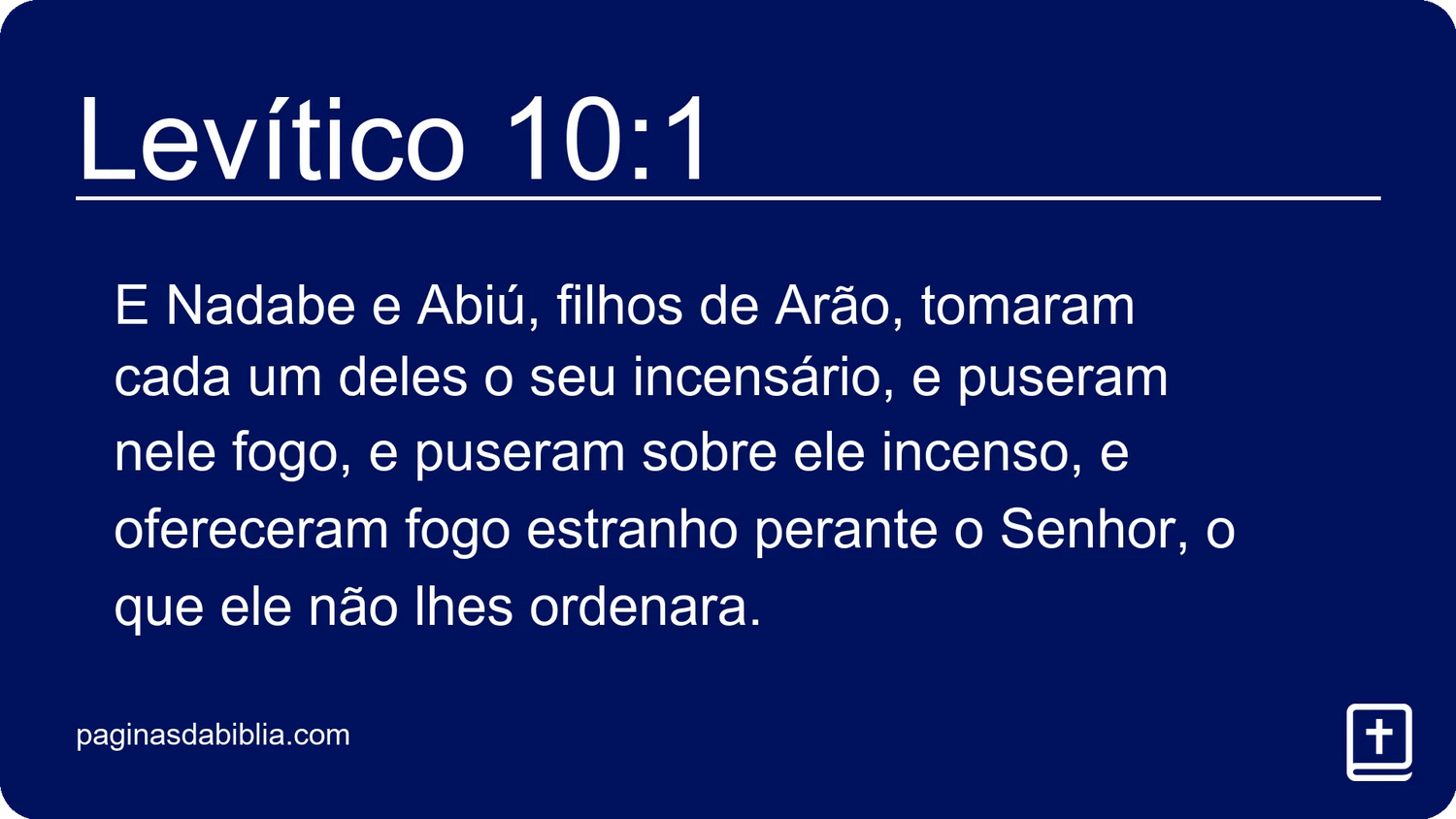 Levítico 10:1