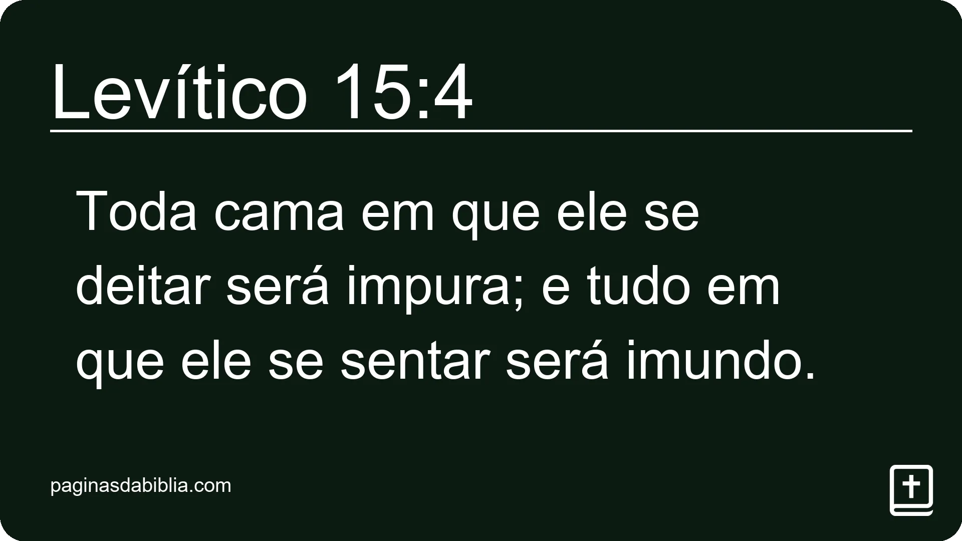 Levítico 15:4