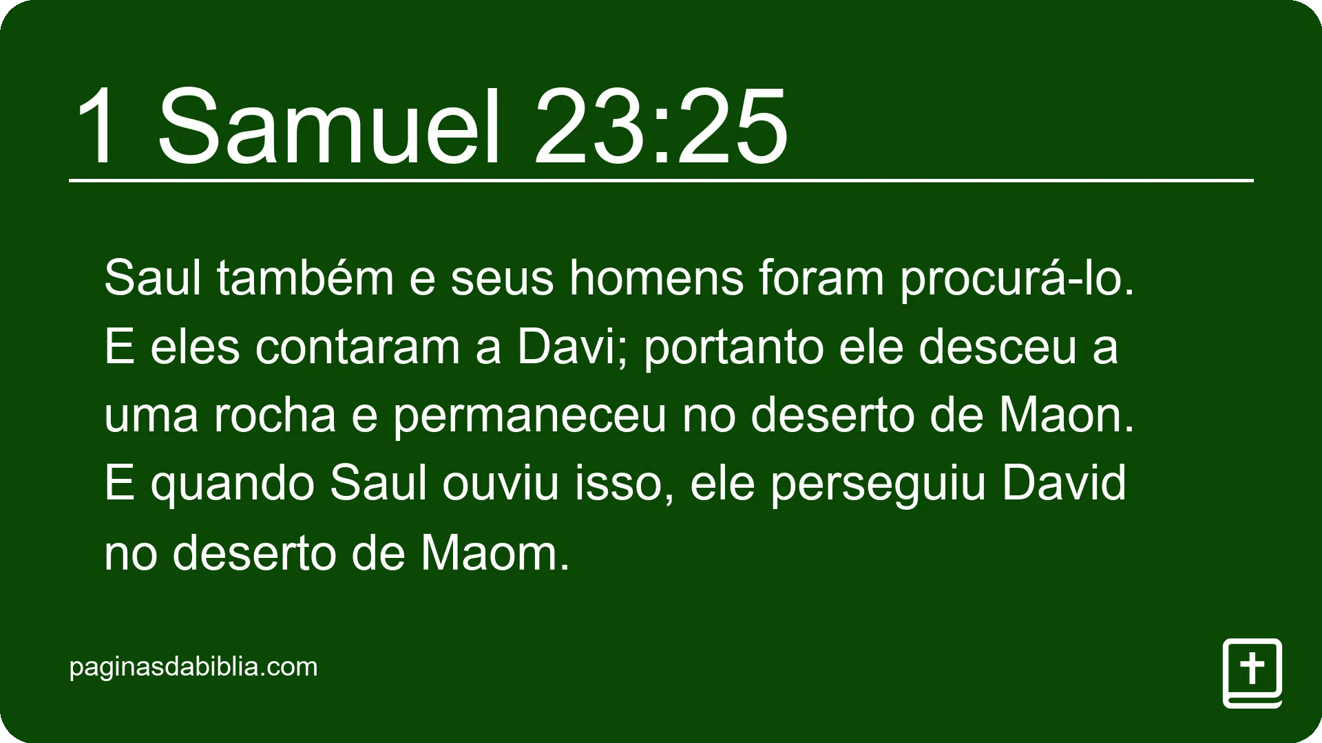 1 Samuel 23:25