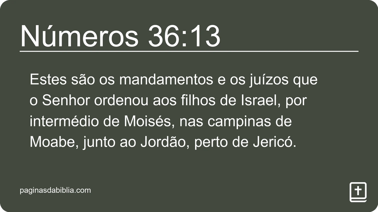 Números 36:13