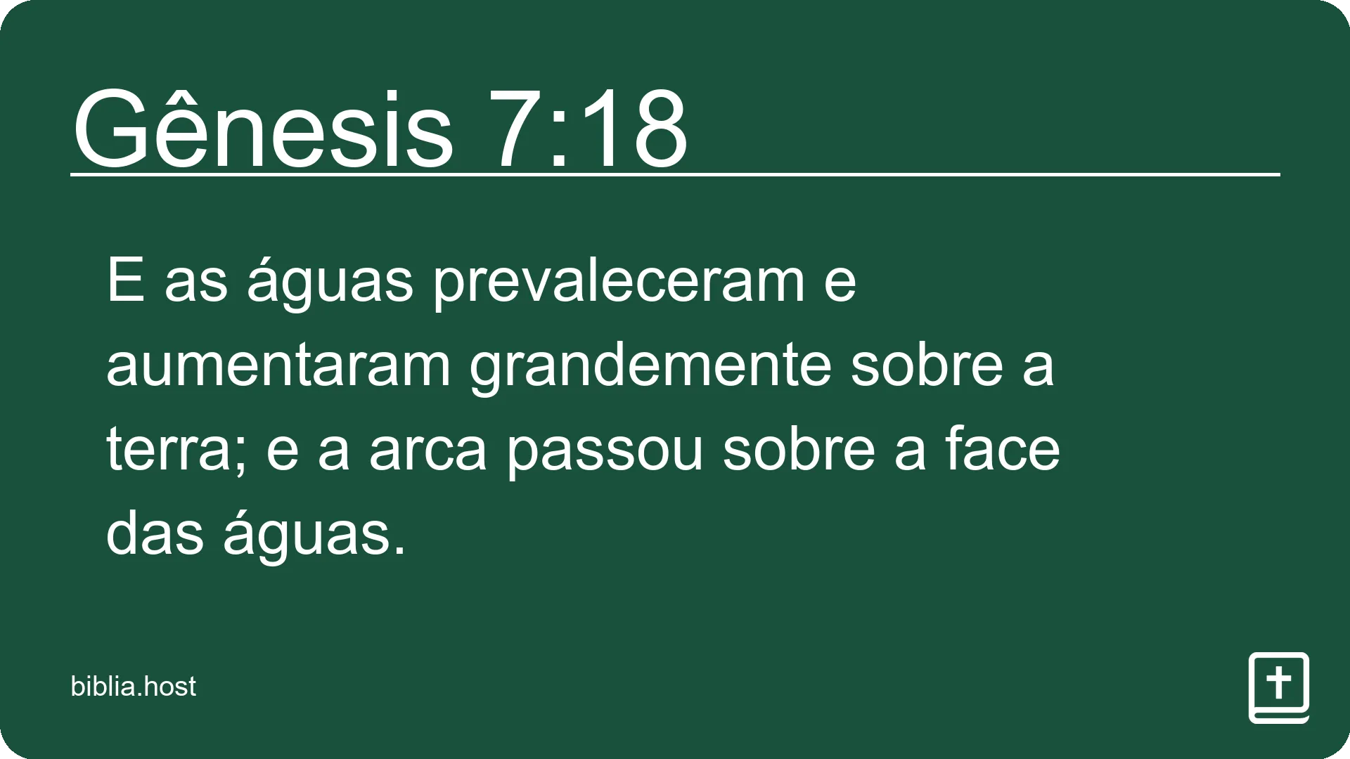 Gênesis 7:18