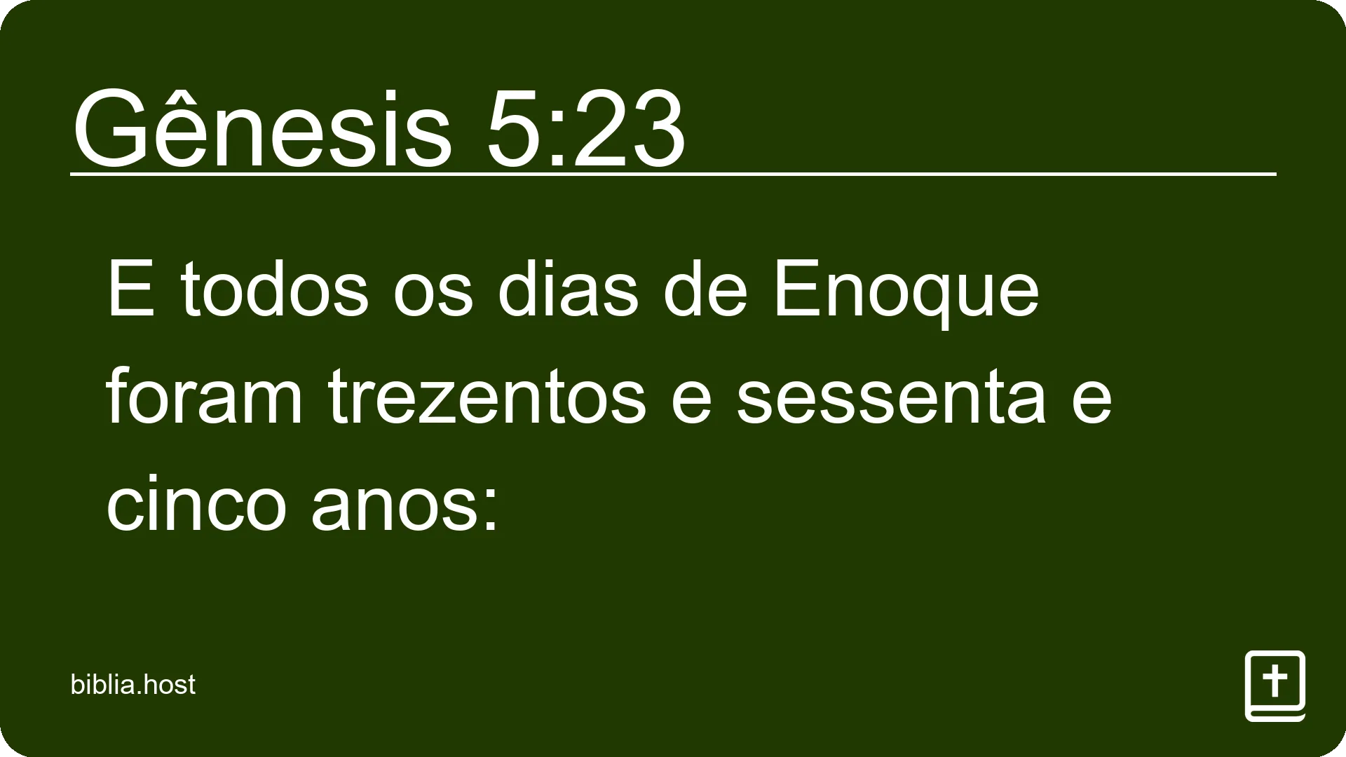 Gênesis 5:23