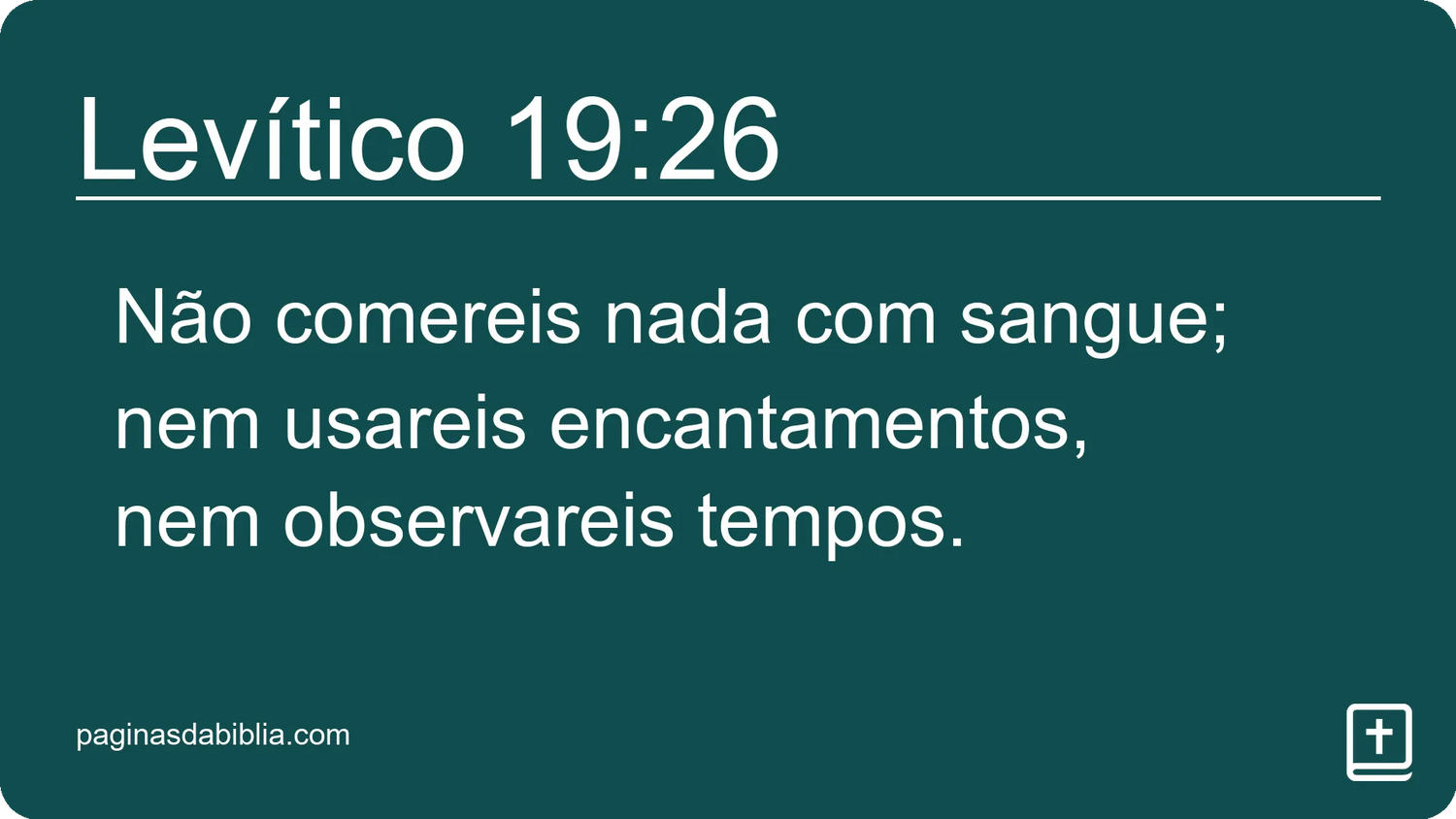 Levítico 19:26