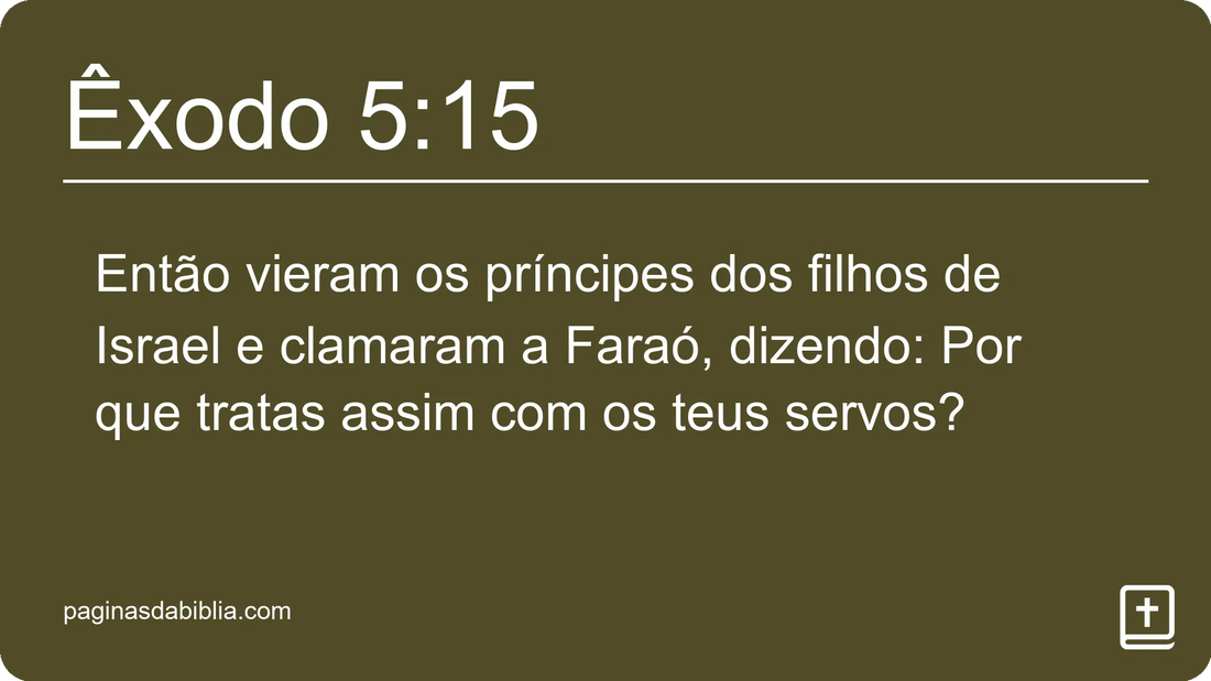 Êxodo 5:15