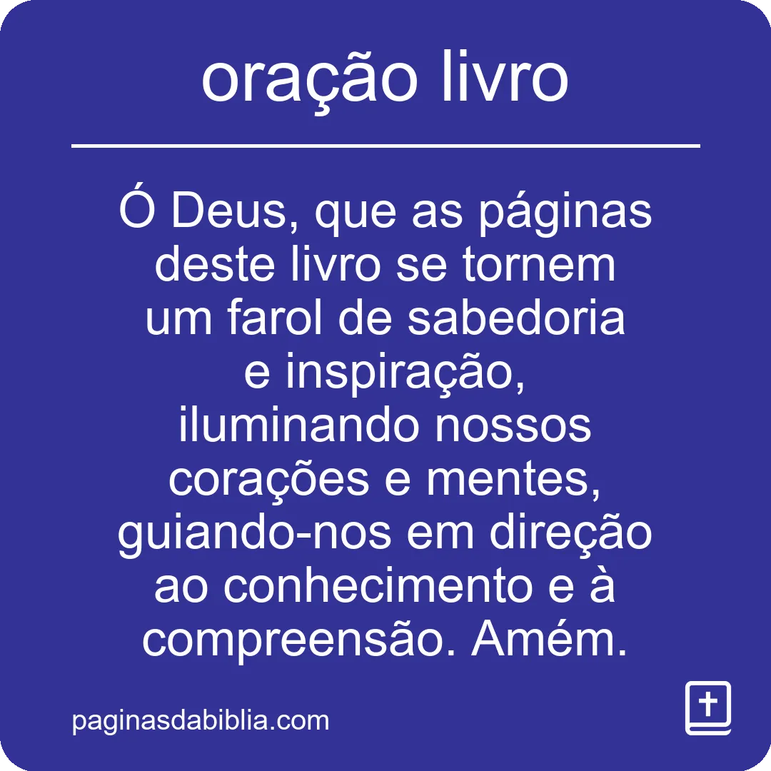 oração livro