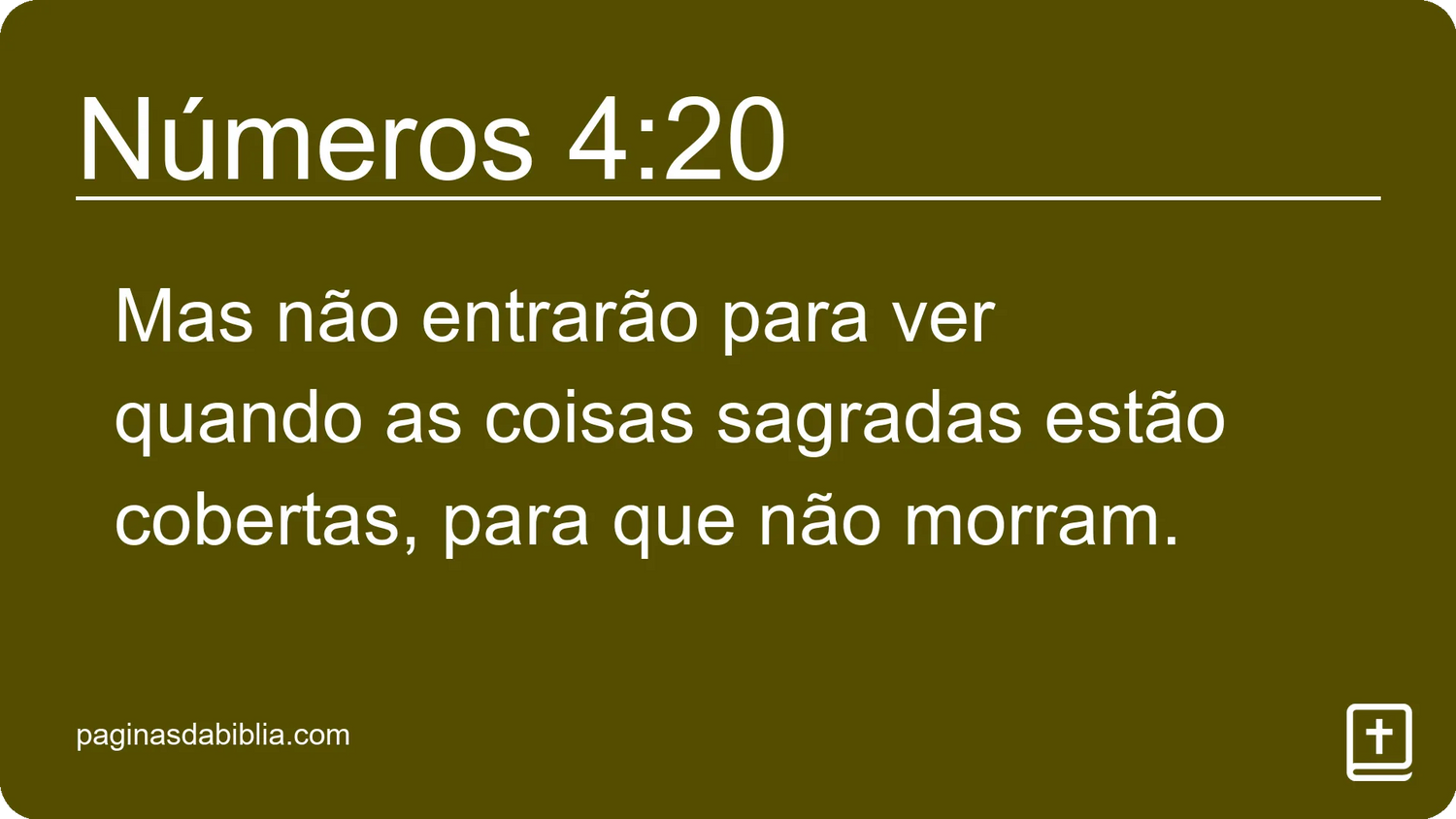 Números 4:20