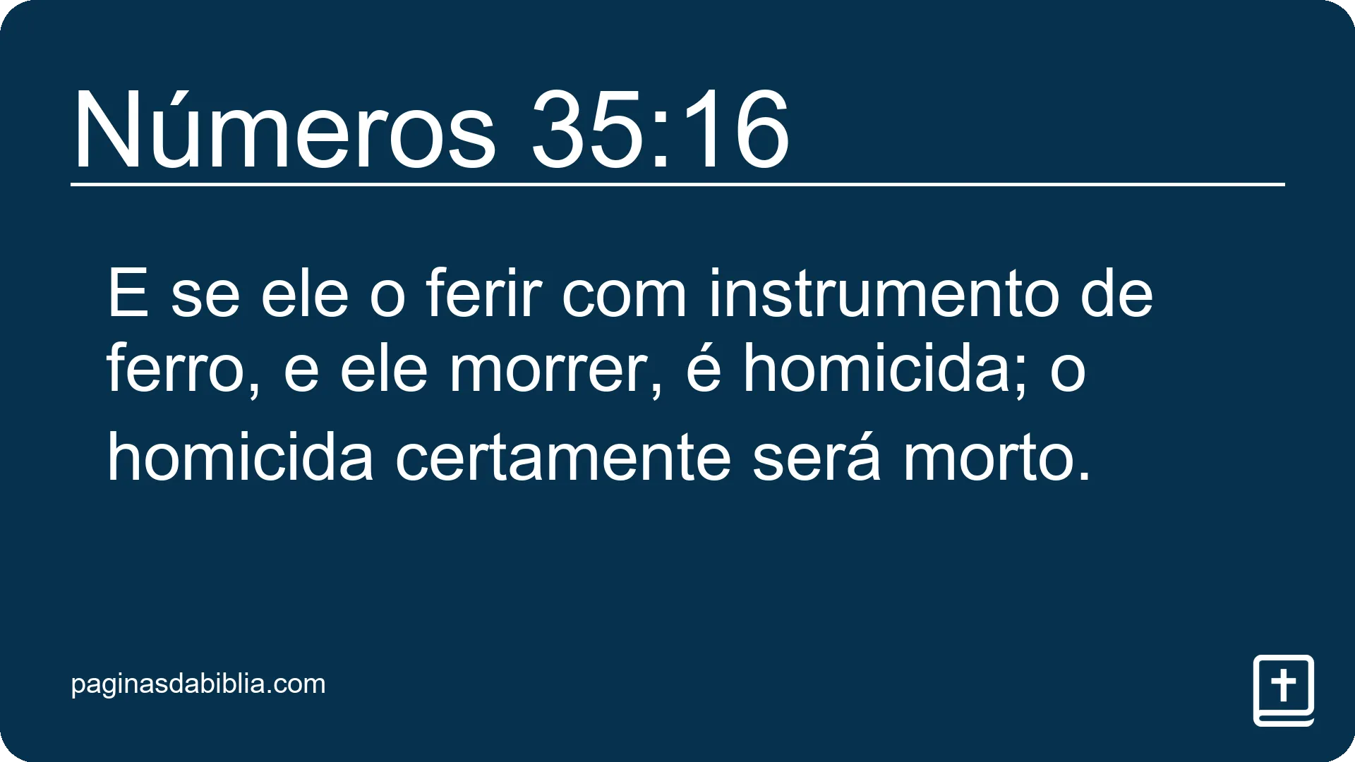 Números 35:16