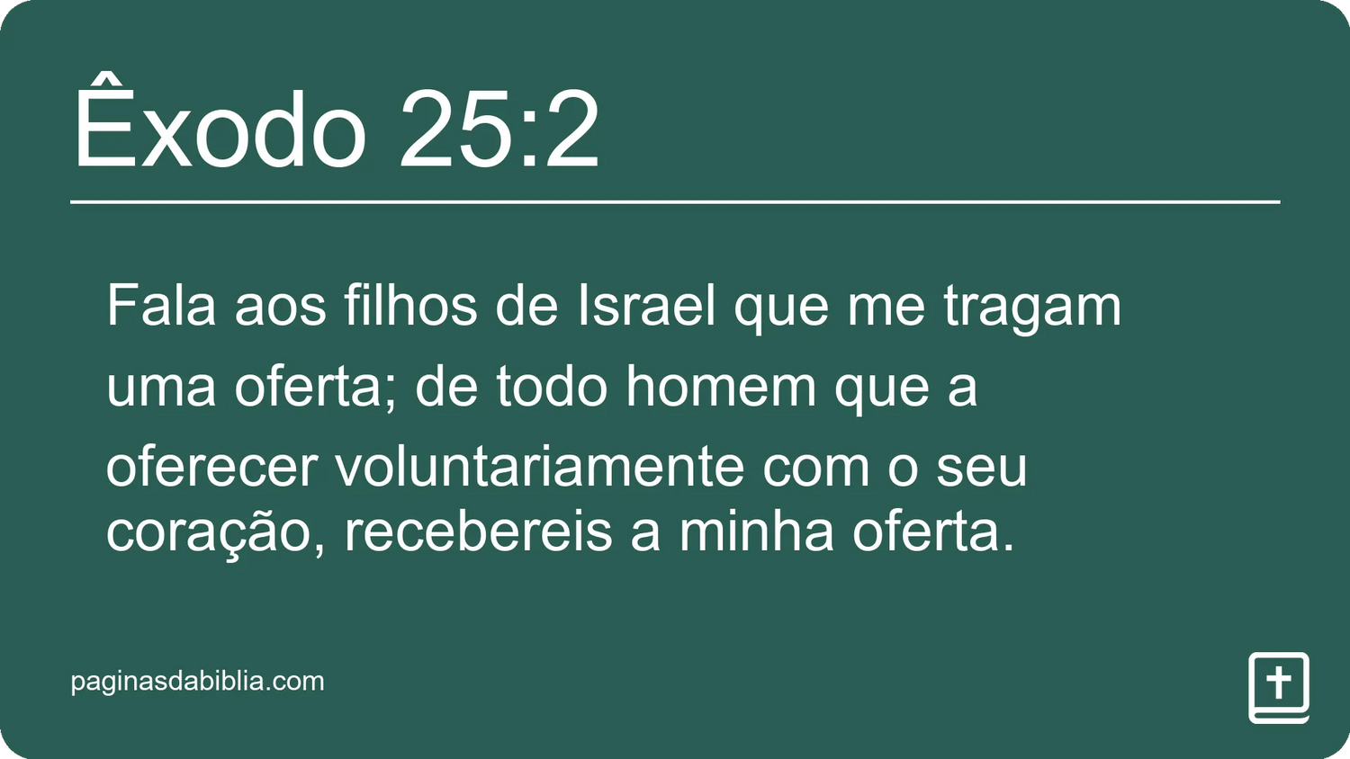 Êxodo 25:2