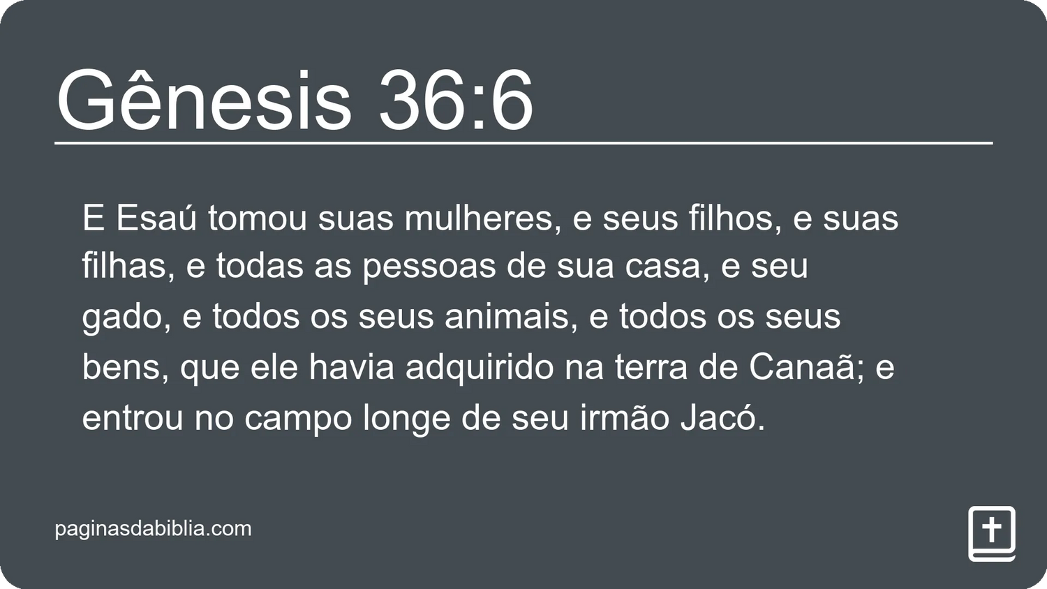 Gênesis 36:6