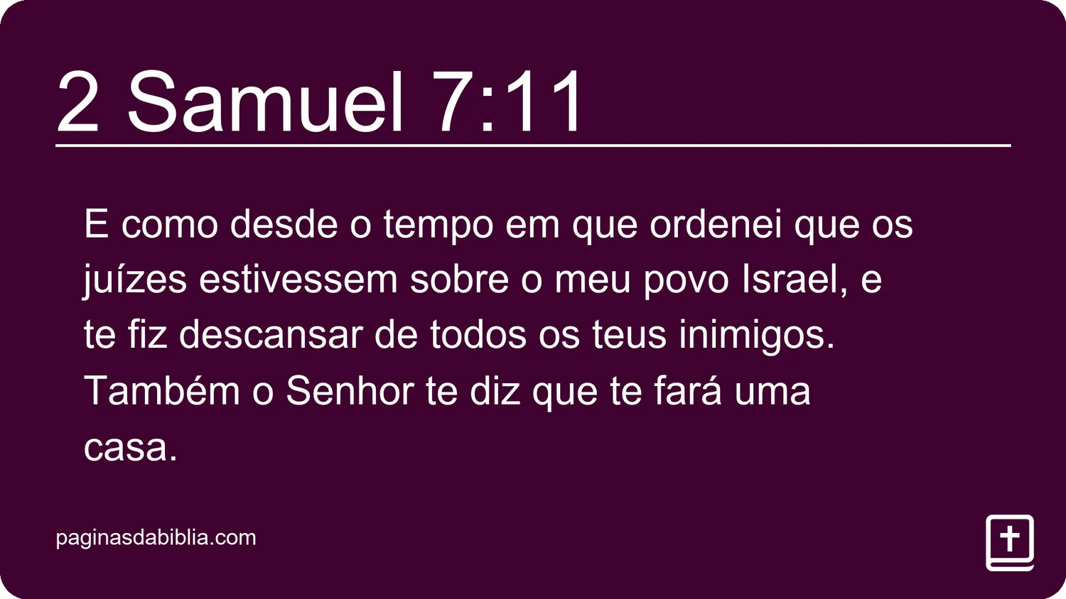 2 Samuel 7:11