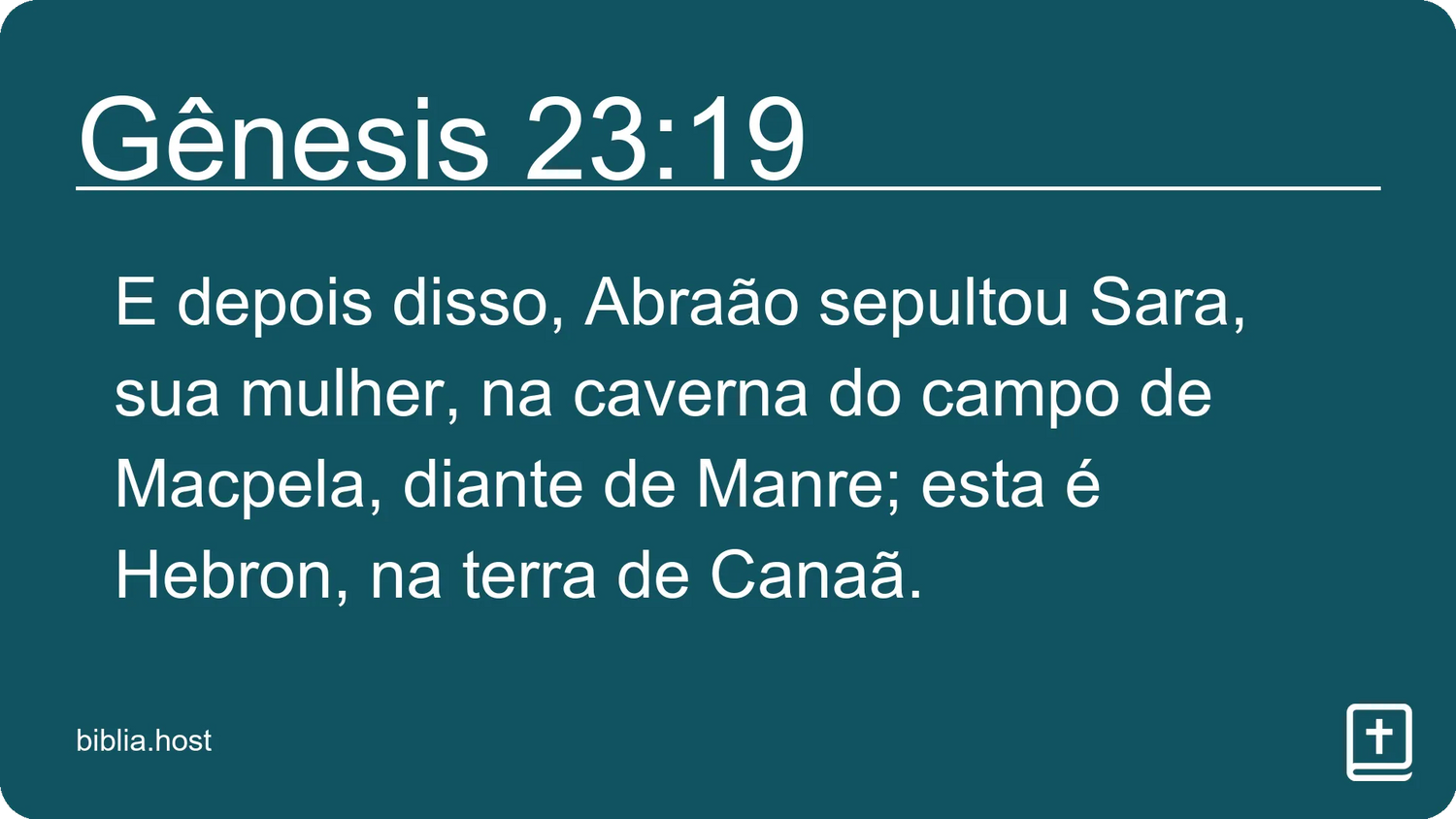 Gênesis 23:19