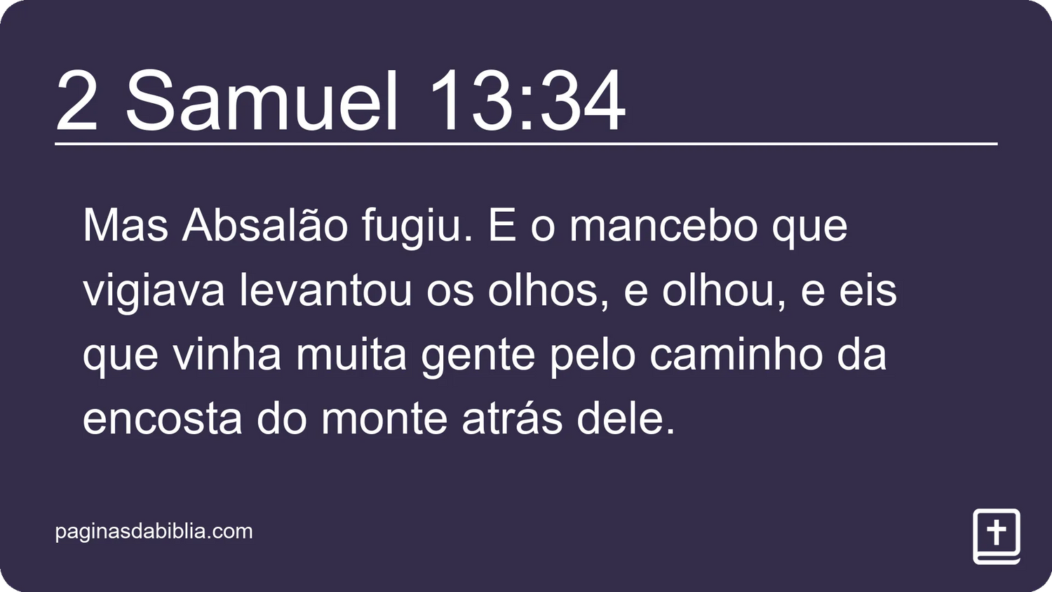 2 Samuel 13:34