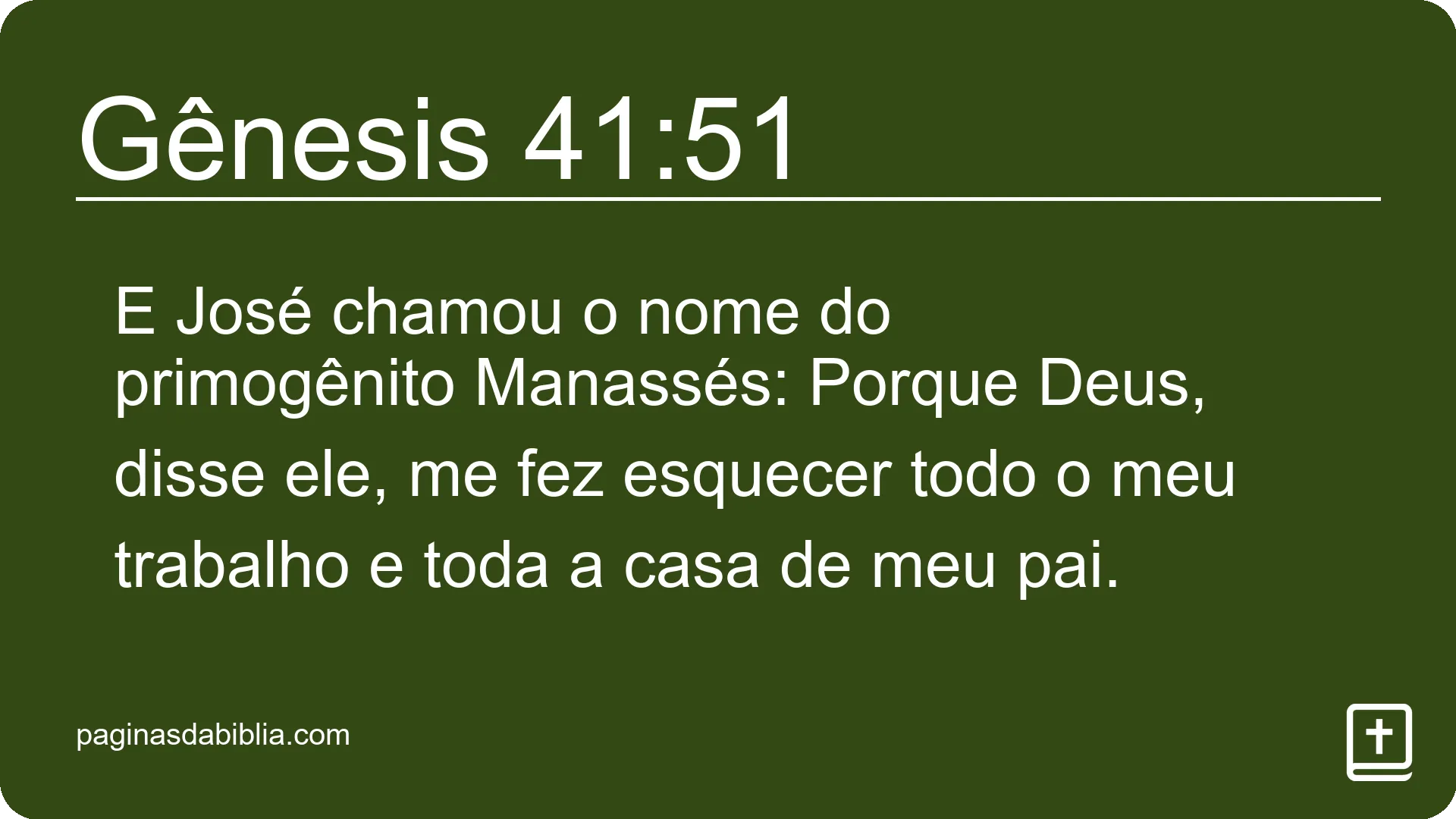 Gênesis 41:51