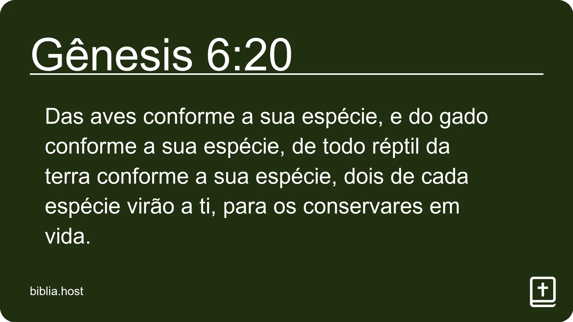 Gênesis 6:20