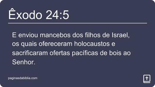 Êxodo 24:5