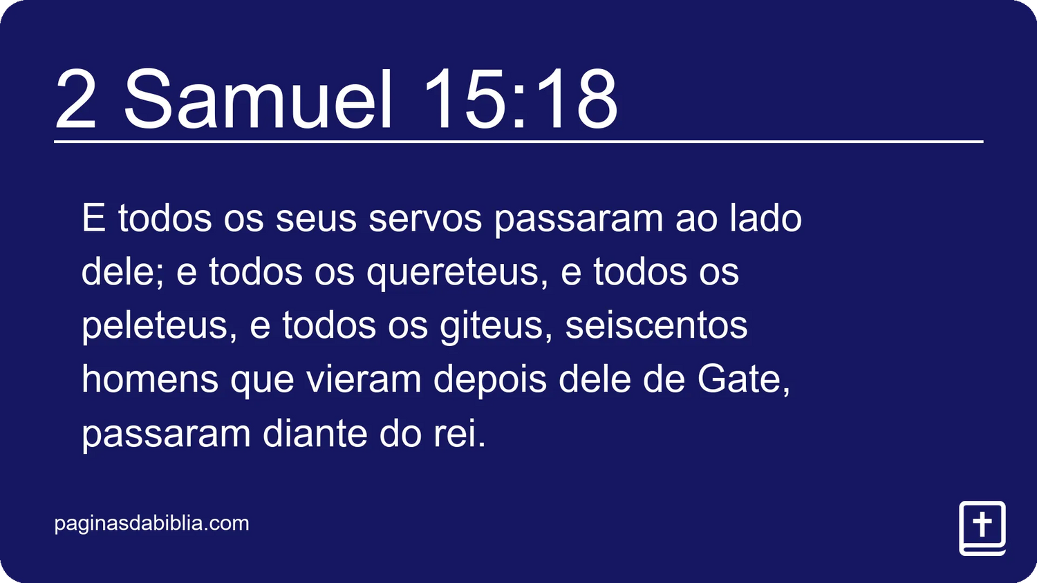 2 Samuel 15:18