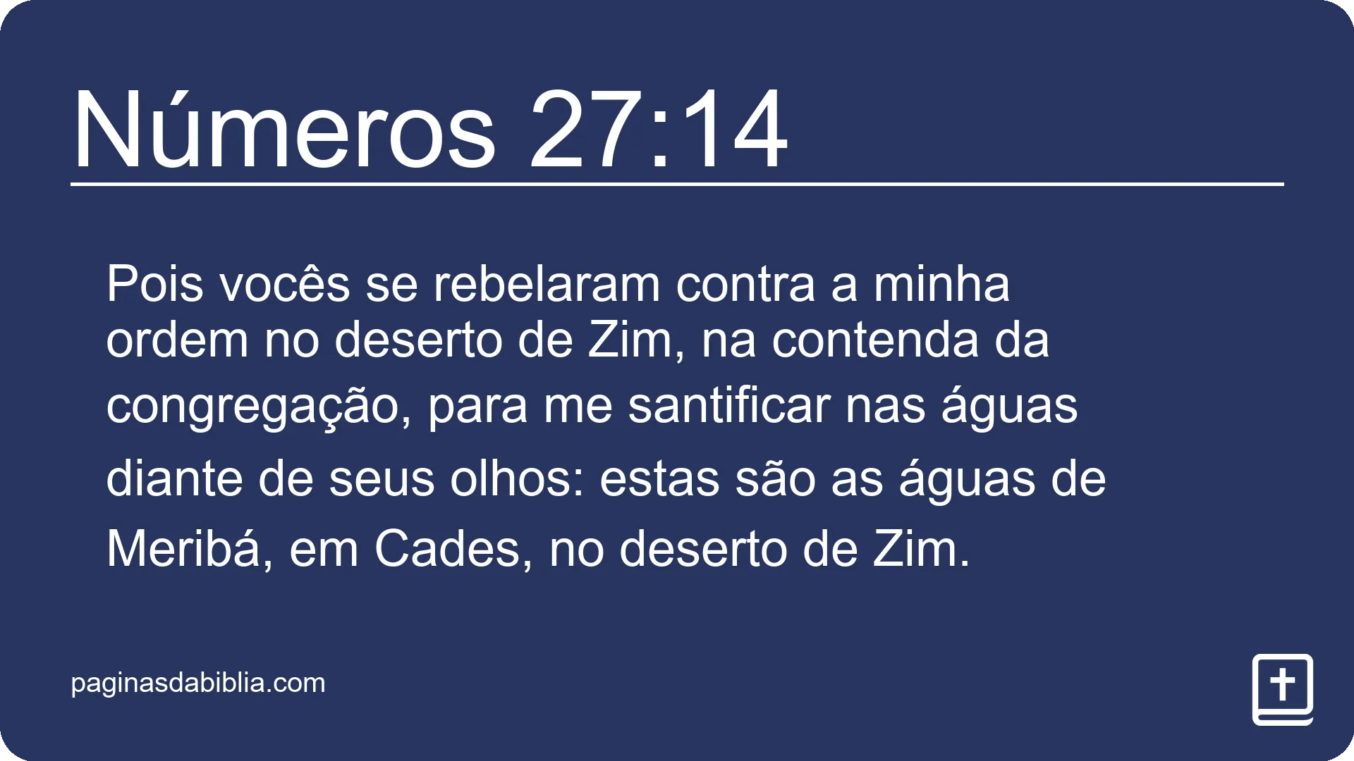 Números 27:14