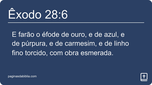 Êxodo 28:6