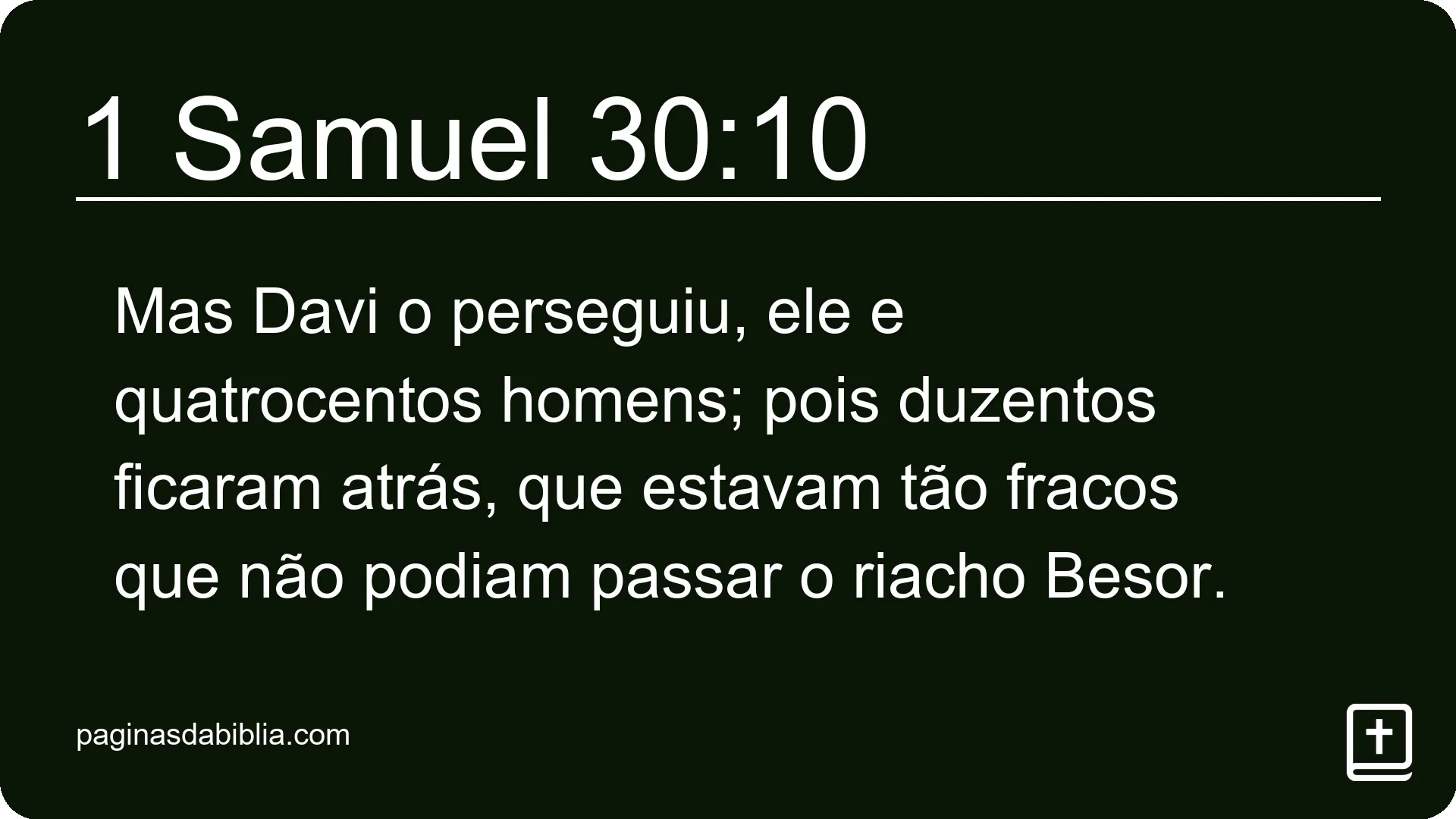 1 Samuel 30:10