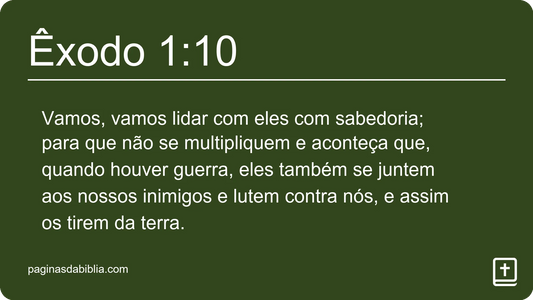 Êxodo 1:10