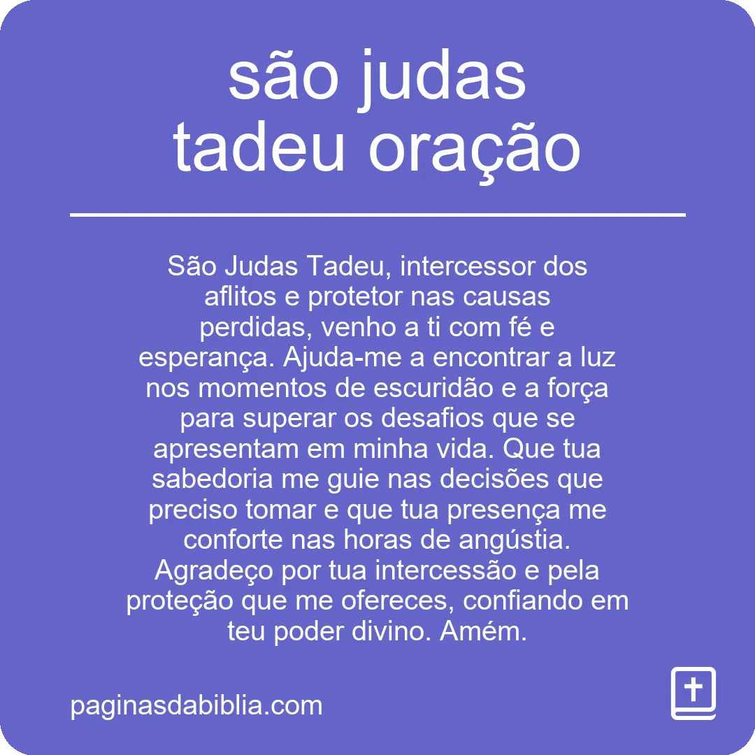 são judas tadeu oração